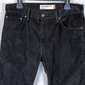 VTG Levis 505 Corduroy Pants Mens 33x30 (34x30) Black Y2K Preppy Skater Hipster
